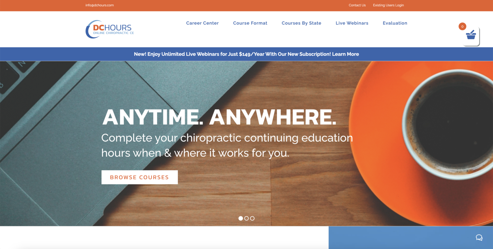 DC Hours web - Home page